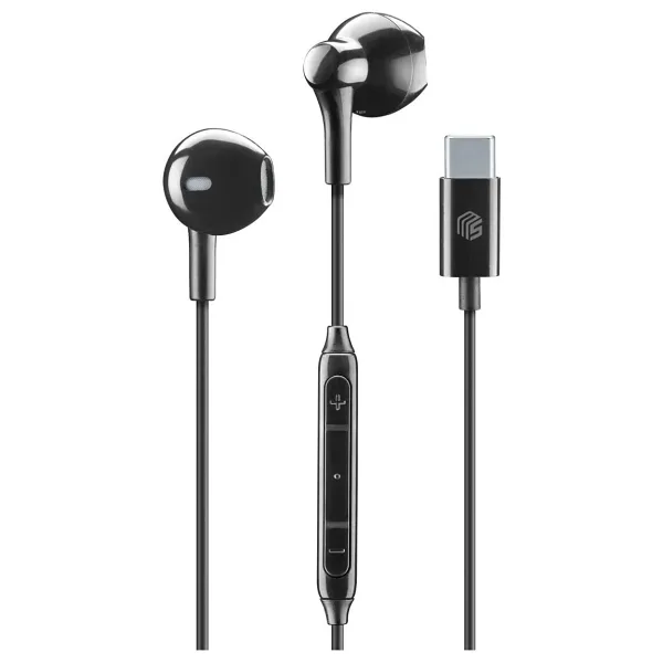 Cellularline Music Sound Capsule Siyah Type-C Kablolu Kulak İçi Kulaklık