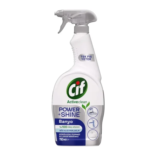 Cif Cleanboost Power & Shine Banyo Sprey Temizleyici 750 ml