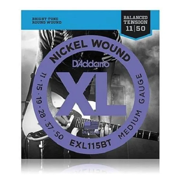 Daddarıo Exl115bt Daddarıo Exl115bt Elektro Gitar Tel Seti, Xl, 11-50, Nıckel Wound