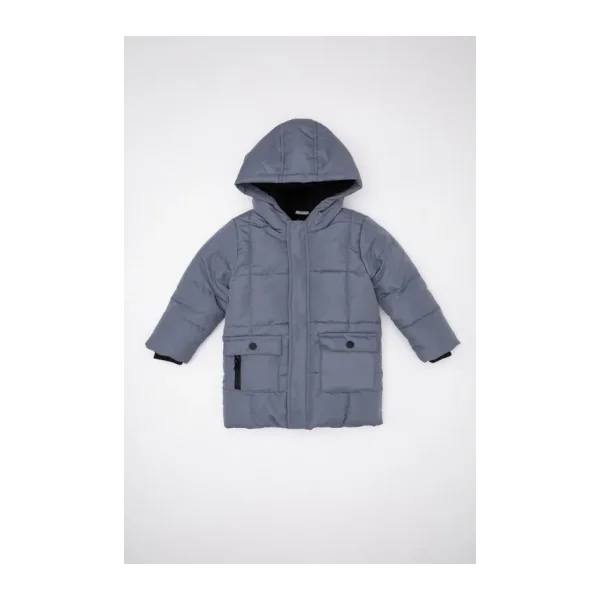 Defacto C5324A524CW Kapüşonlu Erkek Bebek Mont
