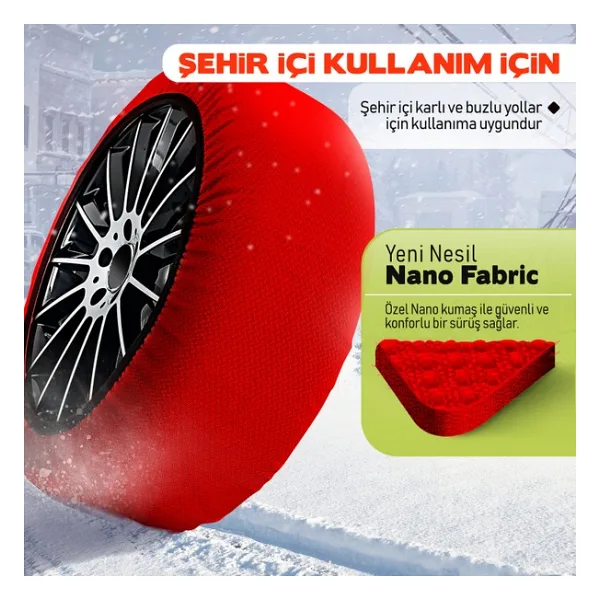 Dust Auto Urban Kar Çorabı - Kar Zinciri Muadili