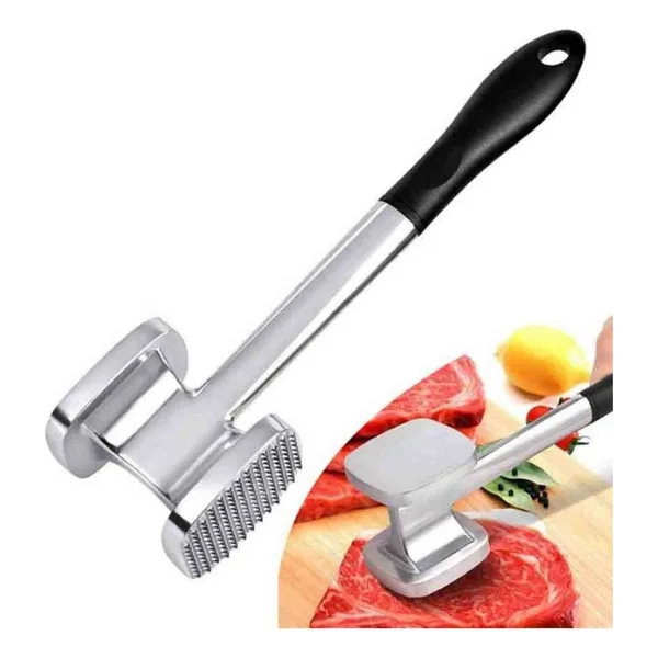 Epinox Alüminyum Et Döveceği 380 Gr (Eta-38) Çift yüzey ( Tırtıklı-Düz ) Dövme başlığı : 6x6,5 cm.
