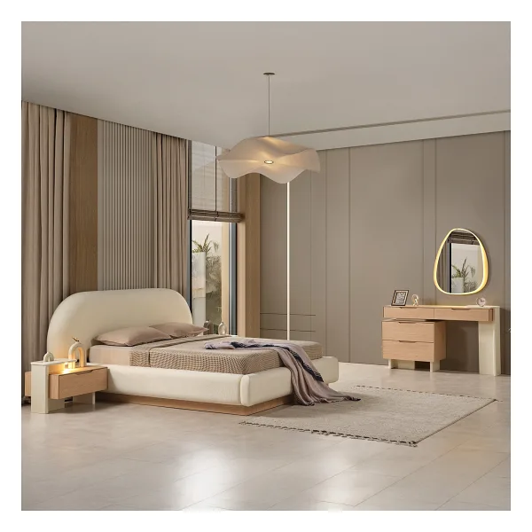 Eymense Prizma Yatak Odası Takımı - Krem - 160 x 200 cm