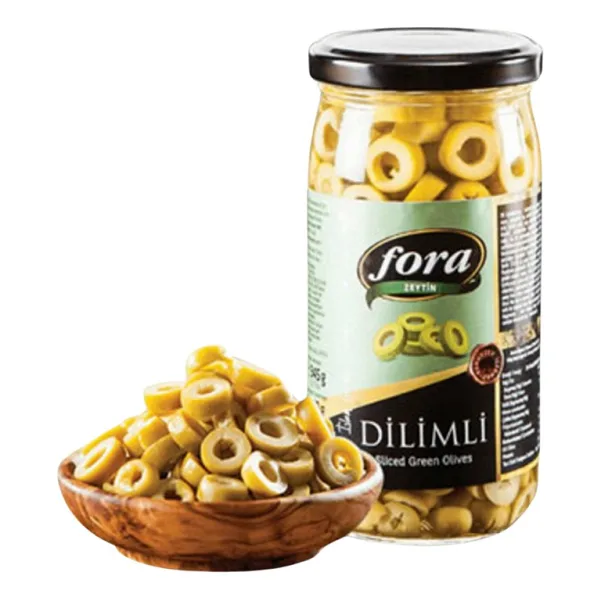 Fora Dilimli 345 gr Yeşil Zeytin