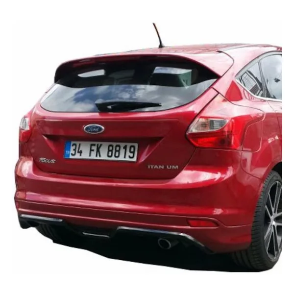 Ford Focus 3 HB 2012 - 2014 Arka Tampon Eki - Difüzör (Plastik)
