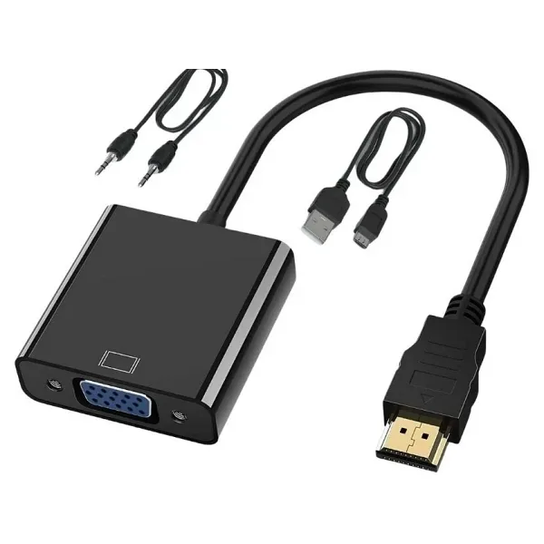 Hdmi - VGA Çevirici Dönüştürücü Adaptör