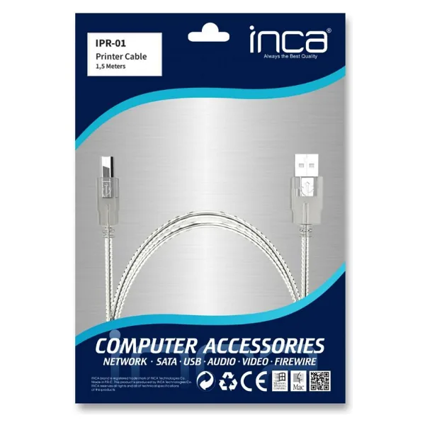 Inca IPR-01 1.5 m USB 2.0 Yazıcı Kablosu