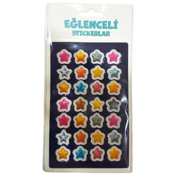 Keskin Color Puffy Sticker Orta Boy Yıldız 221207-99