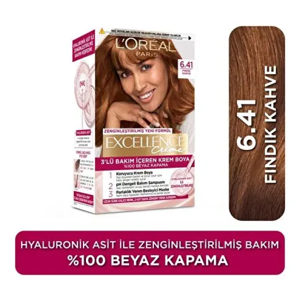 L'Oreal Paris Excellence Creme 6.41 Fındık Kahvesi Saç Boyası