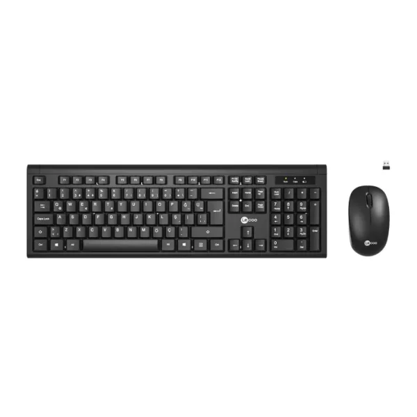 Lenovo Lecoo KW200 Siyah Kablosuz Klavye Mouse Seti