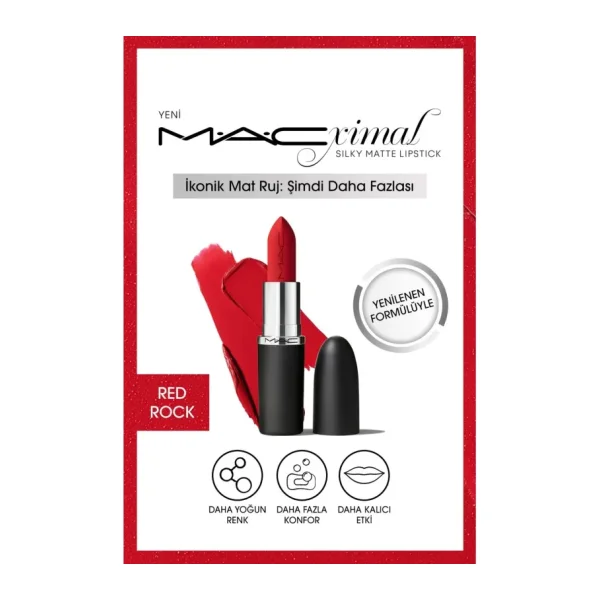 M.A.C Macximal Silky Matte Red Rock Stick Ruj
