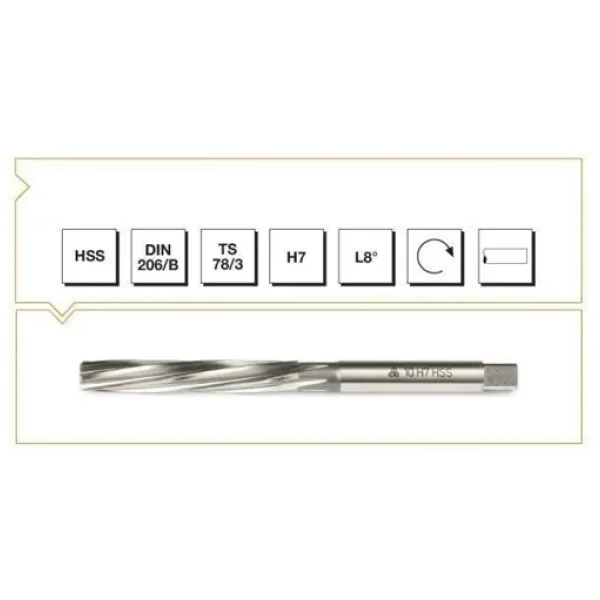 MAKİNA TAKIM HSS DIN 206 Silindirik Saplı El Raybası 23 MM