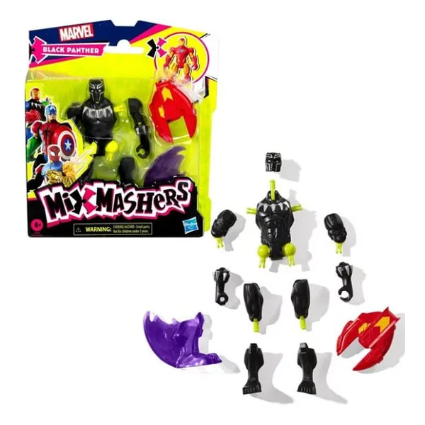 Marvel Mixmashers Black Panther Aksiyon Figürü F9265-F9268