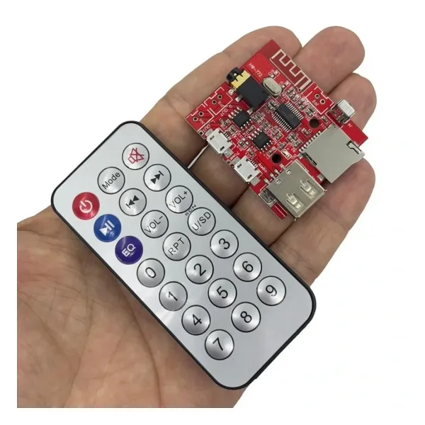 MP3 Kumandalı Bluetooth Amfi Modülü SD Kart + USB
