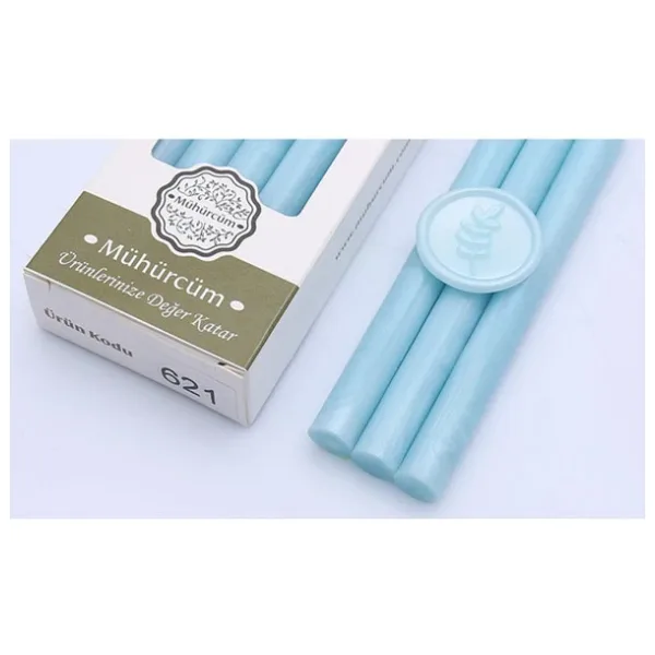 Mühür Mumu Çubuk 11mmx120mm 10 lu Paket Model: 621 BEBE MAVİ