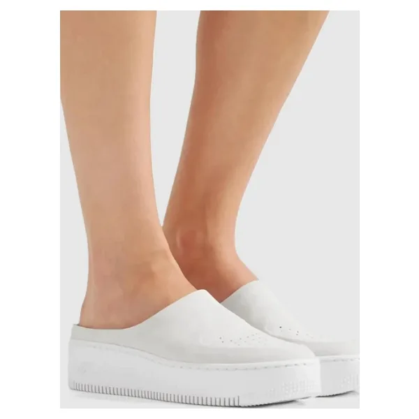 Nike Air Force 1 Lover Xx Leather Sneaker Kadın Hakiki Deri Terlik Kırık Beyaz - 43