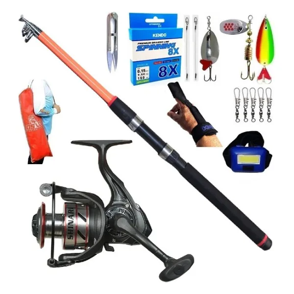 Oslo Shinari 4000 210CM 50-150GR Piranha Dolphin Turna Spin Olta Takımı Seti