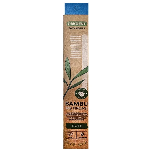 Pakdent Easy White Bambu Diş Fırçası