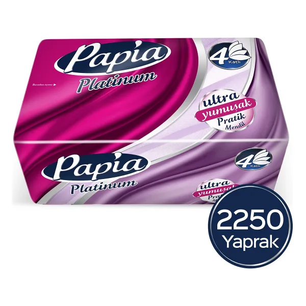 Papia Platinum Pratik Mendil 125'LI (18 Paket x 125 Yaprak)