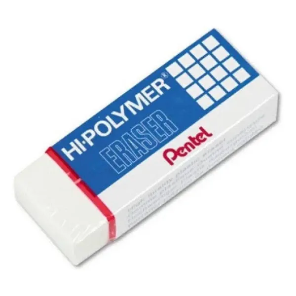 Pentel Öğrenci Silgisi Hi-Polymer Büyük Silgi ( 36 Lı Paket)