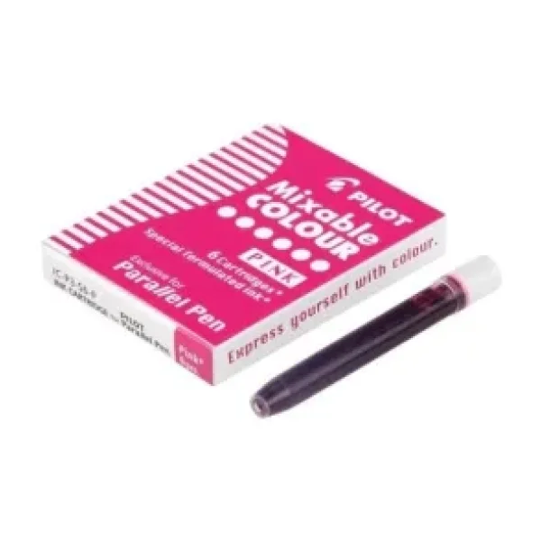 Pilot Parallel Pen Mürekkep Kartuş - Renk : Pembe 6 Ad
