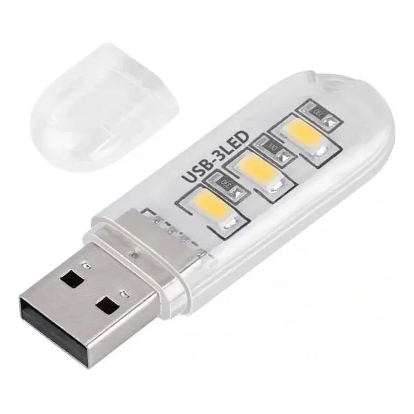 Portatif Mini Usb Led Işık Gece Okuma Kamp Lambası