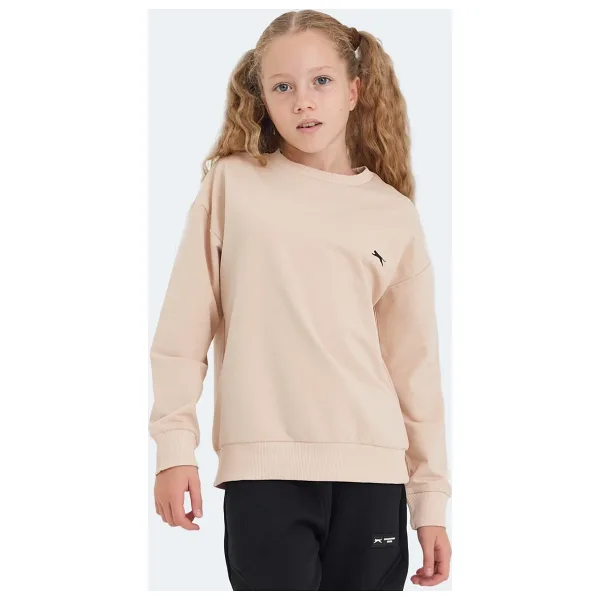 Slazenger Luppa IN Bej Çocuk Sweatshirt