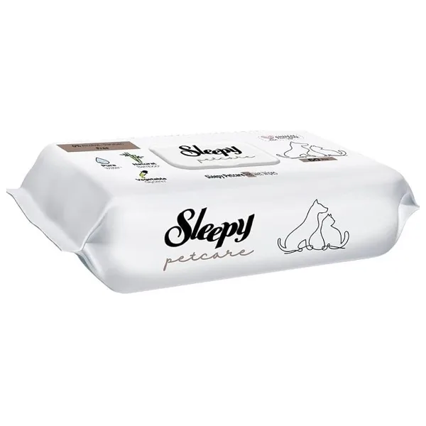 Sleepy Petcare Evcil Hayvan Islak Havlusu 60 Yaprak 3 Adet