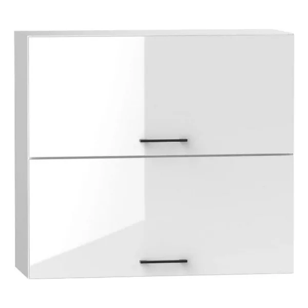 T Designo Ayda Mutfak Üst Modül Çok Amaçlı Dolap 80 cm 2 Katlı- Beyaz