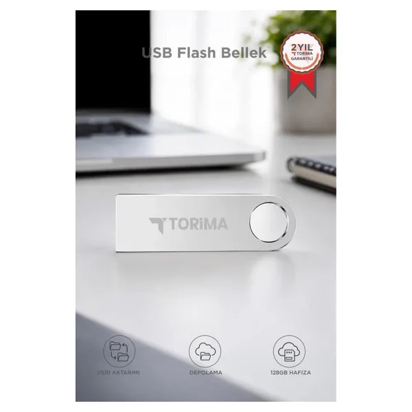 Torima USB Flash Bellek 128GB Metal USB 3.0 Yüksek Hızlı