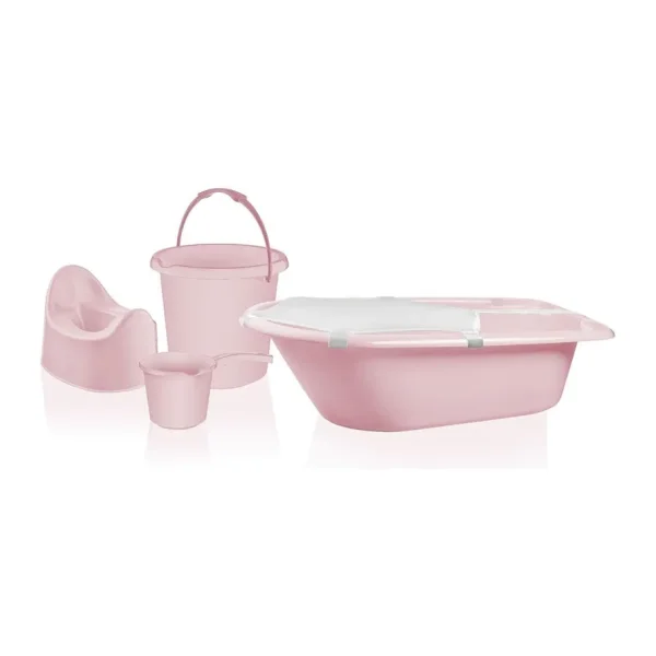 Tuffex 5'li Tuvalet Banyo Seti Pembe