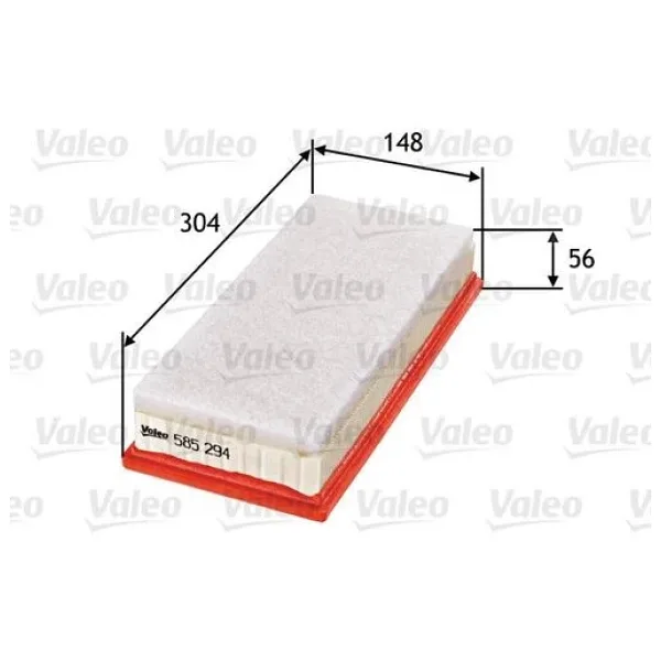 VALEO 585294 Hava Filtresi Toyota Uyumlu Yaris 1.4 D-4D-Urban Cruiser1.4-Verso