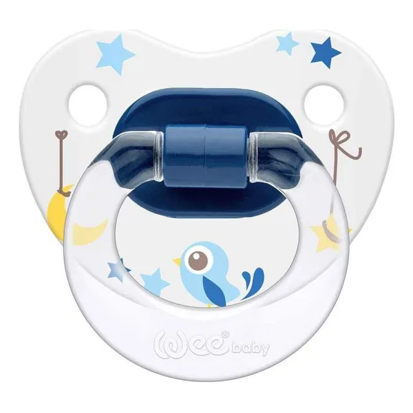 Wee Baby Baby Desenli Damaklı Emzik 0-6Ay - Yeşil - NO:1