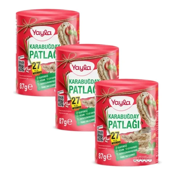 Yayla Karabuğday Patlağı 87 g x3