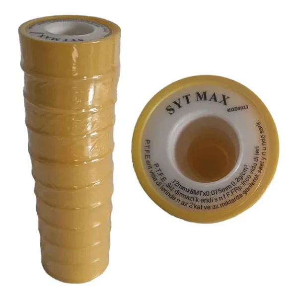 10 ADET TEFLON BANT KÜÇÜK SIHHİ TESİSAT SU SIZDIRMAZLIK BANDI 12mm