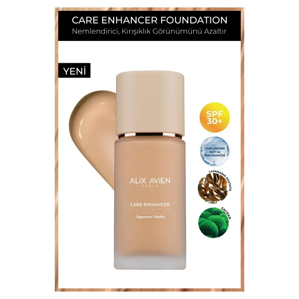 Alix Avien Care Enhancer Kırışıklık Karşıtı SPF 30 815 Warm Honeywheat 30 ml Likit Fondöten