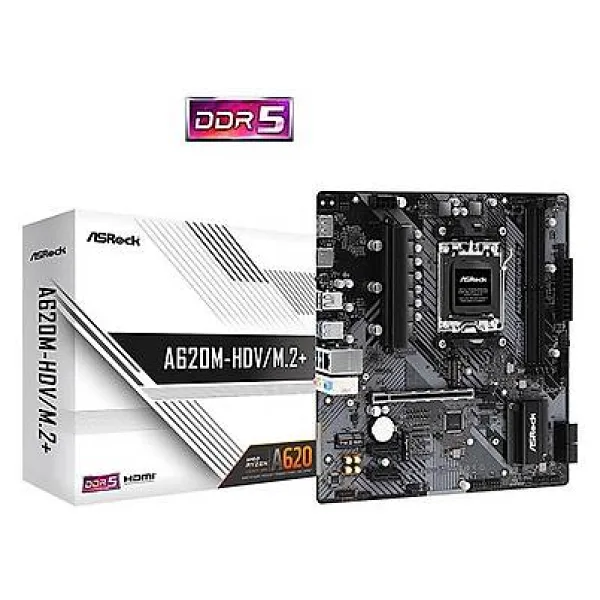 Asrock A620M-HDV/M.2+ AMD AM5 DDR5 Micro ATX Anakart