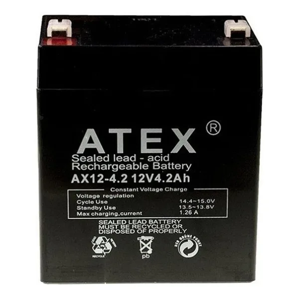 Atex Ax12-4.2 12 Volt - 4.2 Amper Akü ( 90 X 70 X 101 Mm)
