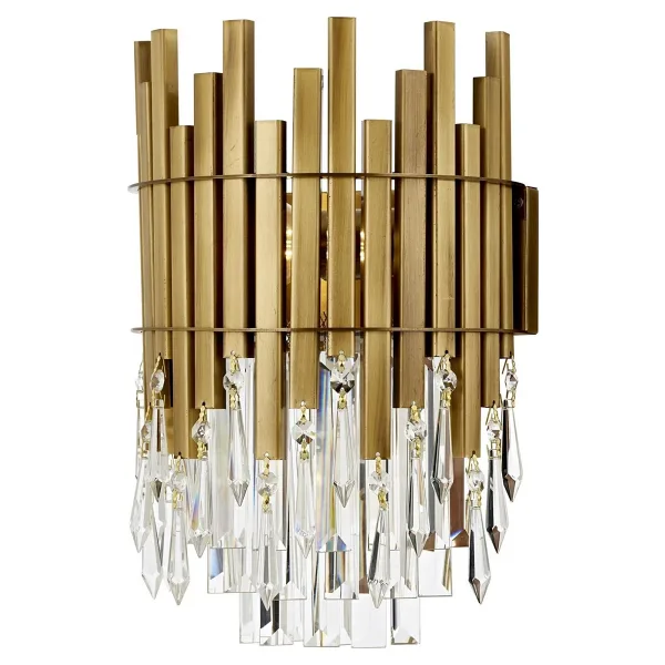 Avonni Ap-1767-1e Eskitme Kaplama Aplik E14 Metal Kristal 25x14 Cm