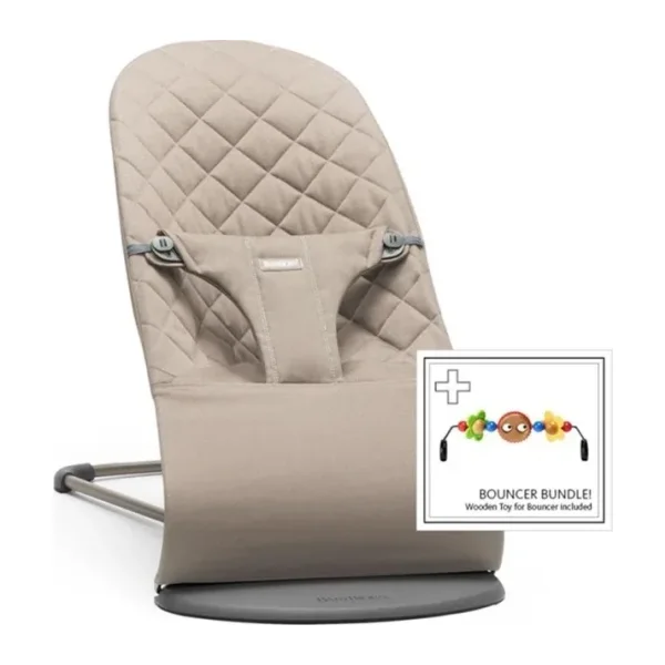 BabyBjörn Balance Bliss Cotton Sand Grey Oyuncaklı Ana Kucağı