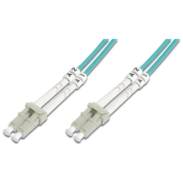 Beek LC-LC Fiber Optik Patch Kablo, Multimode OM 3 50/125 Duplex, 3.0mm, LSZH, 0.5 metre