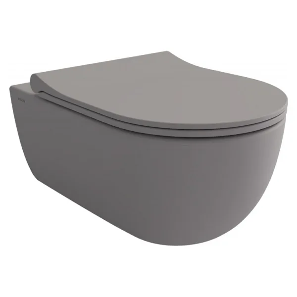 Bocchi V-Tondo Rimless 1416-006-0128 Mat Gri Asma Klozet