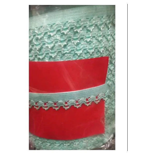 Çamaşır Lastiği Dantelli 1 Cm 75 Metre 1 Top Su Yeşili
