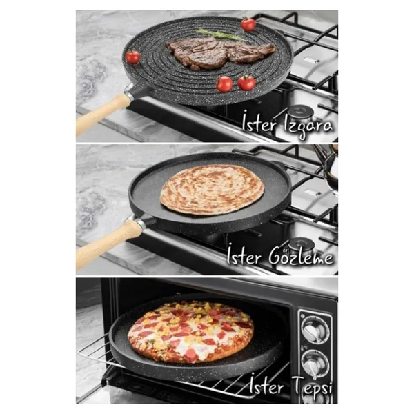 COOKCASE Çift Taraflı Gözleme Et Tavası