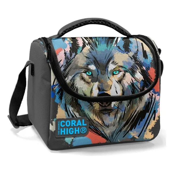 Coral High 11850 Kurt Desenli Termoslu Beslenme Çantası