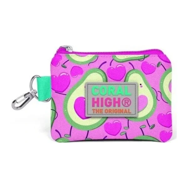 Coral High Kids Pembe Avokado Desenli Bozuk Para Çantası 21809