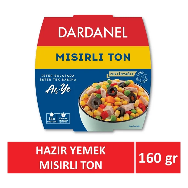 Dardanel Aç Ye Mısırlı Ton 160 gr
