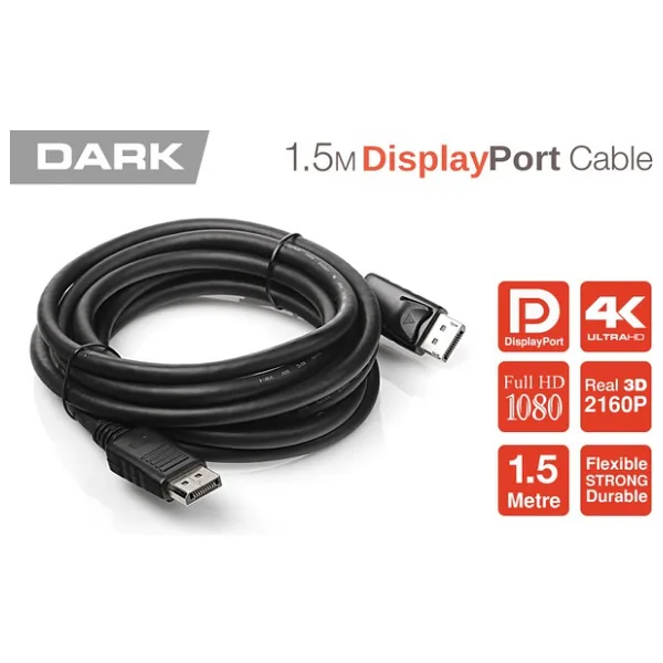 Dark 1.5m V1.2 4K Destekli Displayport Kablo