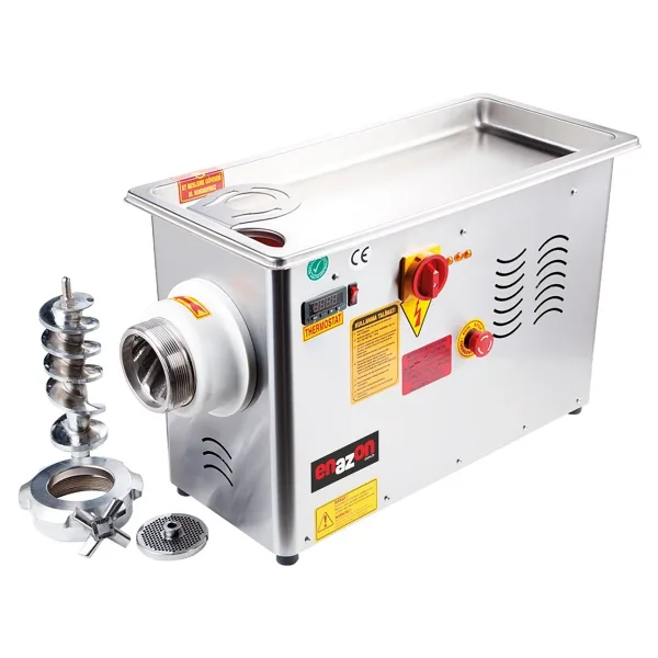Enazon 32 No Et Kıyma Makinesi Soğutmalı 220 V 3 Kw 4 Hp (Beygir) - Gri