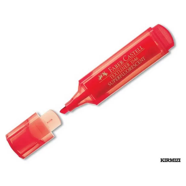 Faber-Castell Textliner 1546 Kırmızı Fosforlu Kalem